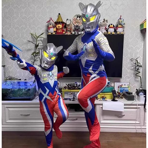 ウルトラマンティガ風全身タイツコスプレ衣装子供成人 キッズ 大人ハロウィンコスチュームパーティー仮装演出道具Halloween特集 |  | 11
