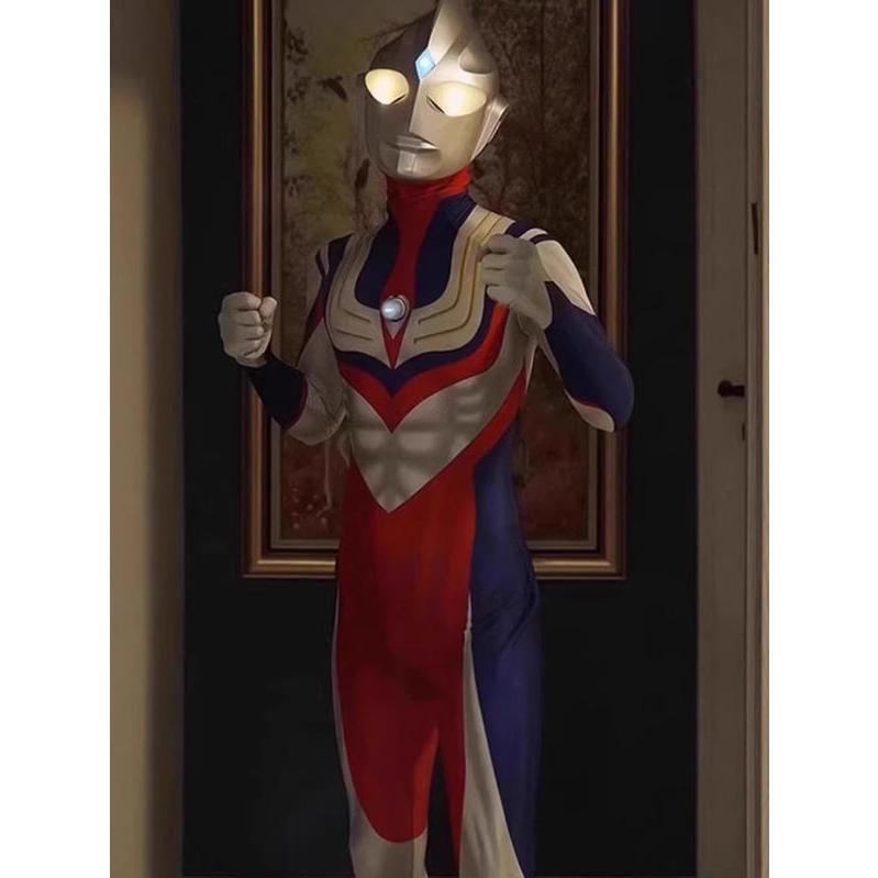 ウルトラマンティガ風全身タイツコスプレ衣装子供成人 キッズ 大人ハロウィンコスチュームパーティー仮装演出道具Halloween特集 |  | 17