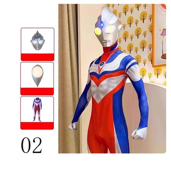 ウルトラマンティガ風全身タイツコスプレ衣装子供成人 キッズ 大人ハロウィンコスチュームパーティー仮装演出道具Halloween特集 |  | 02