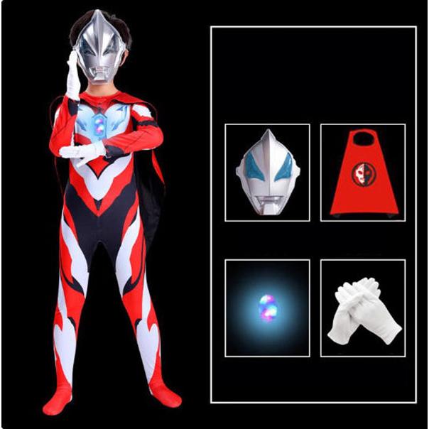 ウルトラマンティガ風全身タイツコスプレ衣装子供成人 キッズ 大人ハロウィンコスチュームパーティー仮装演出道具Halloween特集 |  | 08