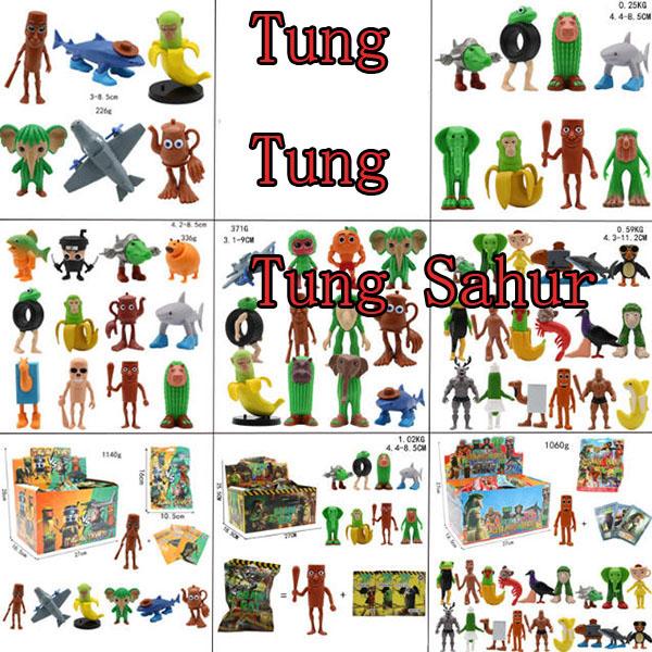 トゥントゥントゥンサフール ブロック 積み木 トララレロ・トララ ネットミーム イタリアンブレインロット おもちゃ キャラクター フィギュア プラモデ | 