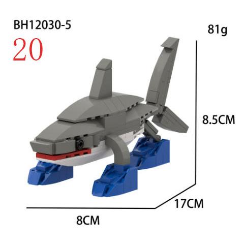 トゥントゥントゥンサフール ブロック 積み木 トララレロ・トララ ネットミーム イタリアンブレインロット おもちゃ キャラクター フィギュア プラモデ |  | 20