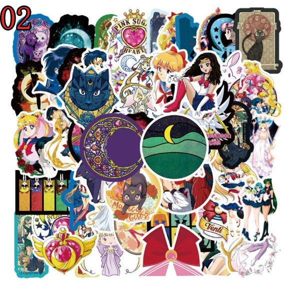 美少女戦士セーラームーン ステッカー2PCS 100枚入 防水シール アニメ キャラクター 周辺 萌えグッズ 手帳 シール 装飾品 かわいい 漫画 DIYステッカー 人気 |  | 02