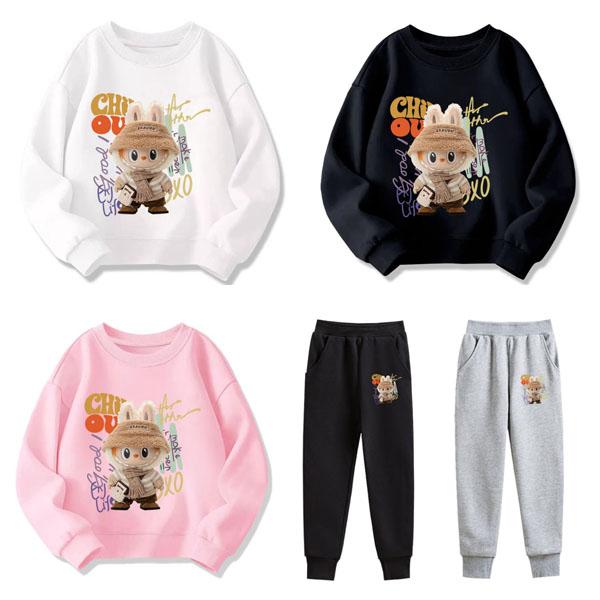 10色 新品 ラブブ 子供成人服 長袖 パーカー labubu 春 秋 冬 アイテム トップス 男の子 女の子 丸い襟 可愛い キッズ グッズ 子供服 誕生日 グッズ プレゼント | 