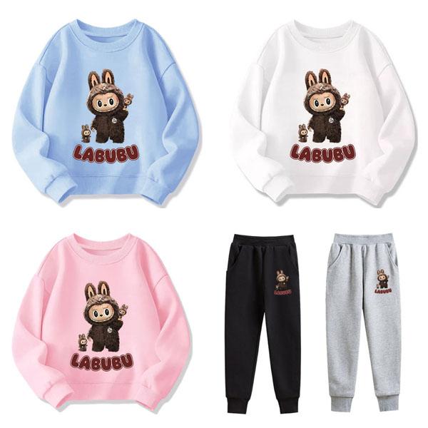 10色 新品 ラブブ 子供成人服 長袖 パーカー labubu 春 秋 冬 アイテム トップス 男の子 女の子 丸い襟 可愛い キッズ グッズ 子供服 誕生日 グッズ プレゼント | 
