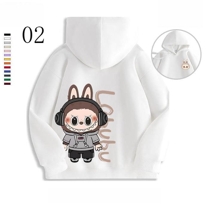 10色 新品 ラブブ 子供服 長袖 パーカー labubu 春 秋 冬 アイテム トップス 男の子 女の子  可愛い キッズ グッズ 子供服 誕生日 グッズ プレゼント110-160 |  | 02