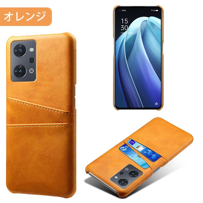 OPPO Reno7 A / Reno9 A 専用レザー調ケース 背面ケース カード収納付き 全9色 (Reno7A/Reno9A ケース カバー case cover)｜create-discover｜06