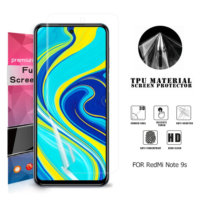 Redmi (送料無料) Note 9S 用液晶保護フィルム 全画面カバー TPU