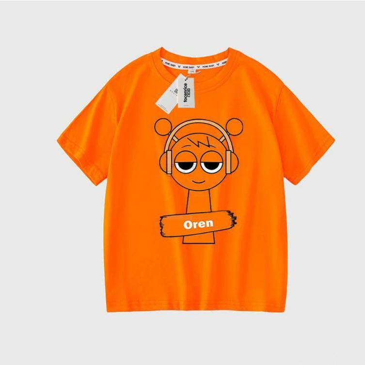 スプランキー Sprunki 子供服 半袖Tシャツ 男の子 女の子 子ども服 小学生 誕生日用品 家族服ー 感謝祭の日 子供へのギフト スマスギフトトップス |  | 05