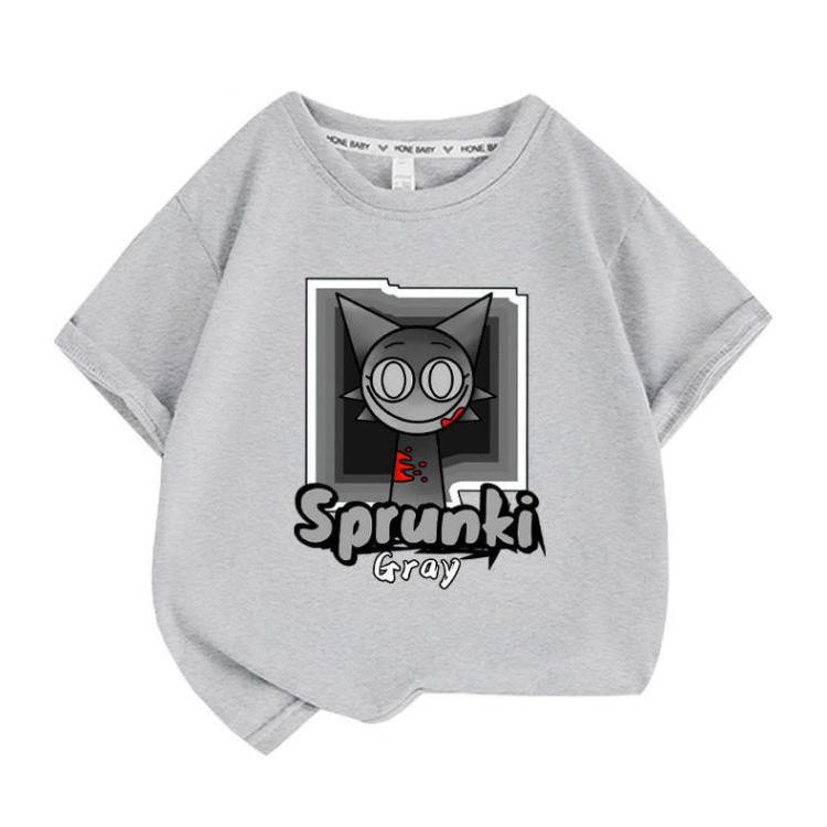 スプランキー Sprunki 子供服 半袖Tシャツ 男の子 女の子 子ども服 小学生 誕生日用品 家族服ー 感謝祭の日 子供へのギフト スマスギフトトップス |  | 08