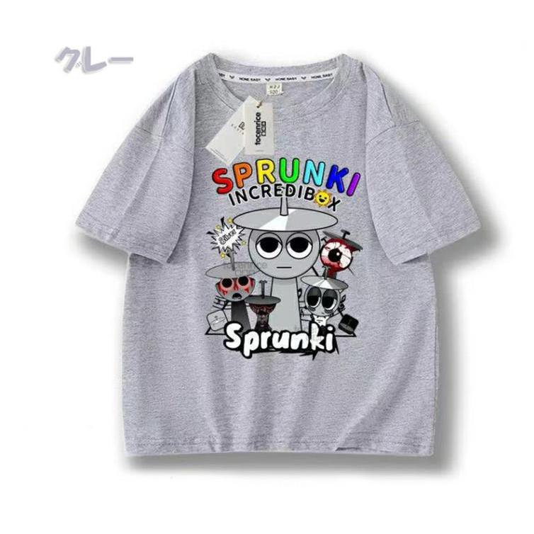 スプランキー Sprunki 子供服 半袖Tシャツ 男の子 女の子 子ども服 小学生 誕生日用品 家族服ー 感謝祭の日 子供へのギフト スマスギフトトップス |  | 01