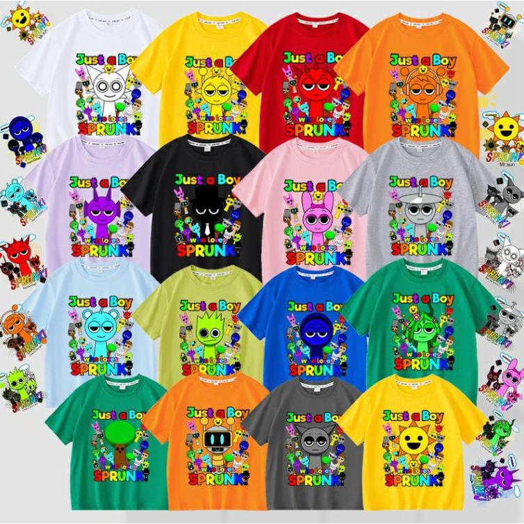 2025 新作 Sprunki incredibox スプランキ 半袖Tシャツ 子供 男の子 女の子 クリスマスプレゼント 安い スプランキ 誕生日 クリスマス プレゼント | 