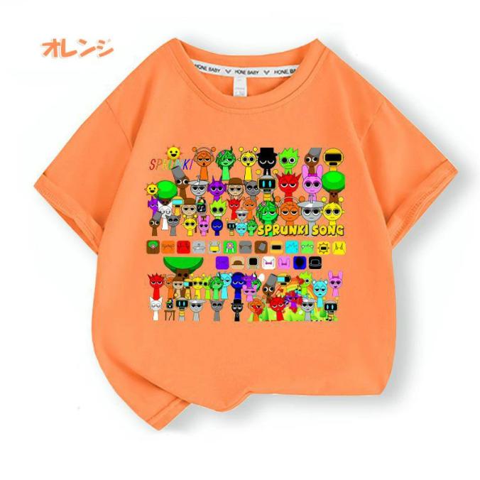 スプランキー Sprunki incredibox 子供服 半袖Tシャツ 通気性 男の女子 子ども服 小学生 誕生日用品 家族服ー 感謝祭の日 子供へのギフト スマスギフトトップス |  | 10