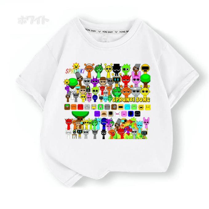 スプランキー Sprunki incredibox 子供服 半袖Tシャツ 通気性 男の女子 子ども服 小学生 誕生日用品 家族服ー 感謝祭の日 子供へのギフト スマスギフトトップス |  | 03