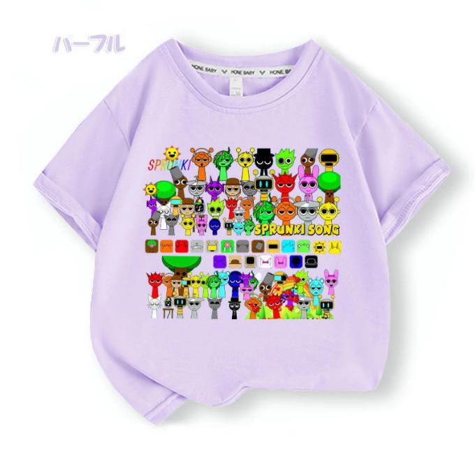 スプランキー Sprunki incredibox 子供服 半袖Tシャツ 通気性 男の女子 子ども服 小学生 誕生日用品 家族服ー 感謝祭の日 子供へのギフト スマスギフトトップス |  | 04