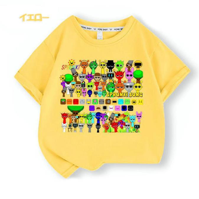 スプランキー Sprunki incredibox 子供服 半袖Tシャツ 通気性 男の女子 子ども服 小学生 誕生日用品 家族服ー 感謝祭の日 子供へのギフト スマスギフトトップス |  | 09