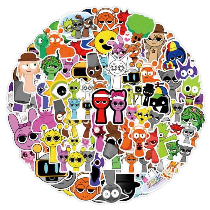 スプランキー ステッカー 110枚入 防水シール sprunki Q版 アニメ キャラクター 周辺 萌えグッズ 手帳 シール 装飾品 かわいい 漫画 DIYステッカー 人気 |  | 02