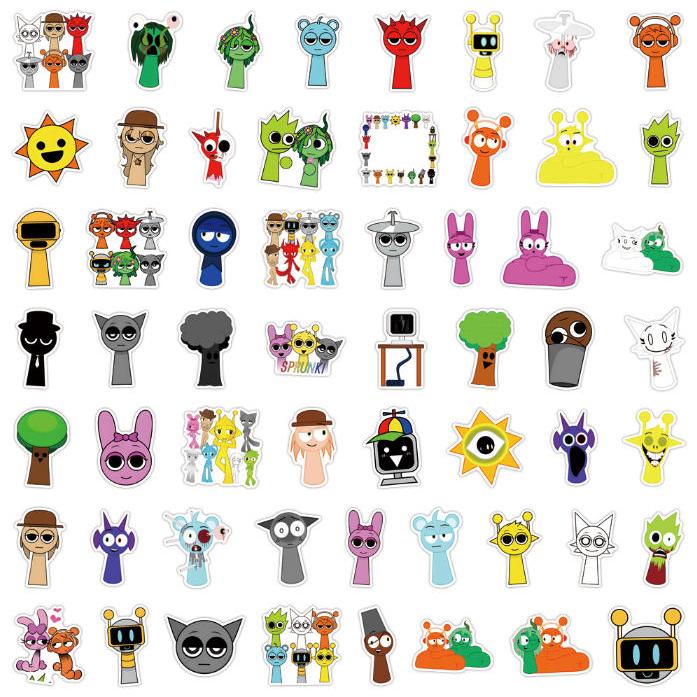 スプランキー ステッカー 110枚入 防水シール sprunki Q版 アニメ キャラクター 周辺 萌えグッズ 手帳 シール 装飾品 かわいい 漫画 DIYステッカー 人気 |  | 04