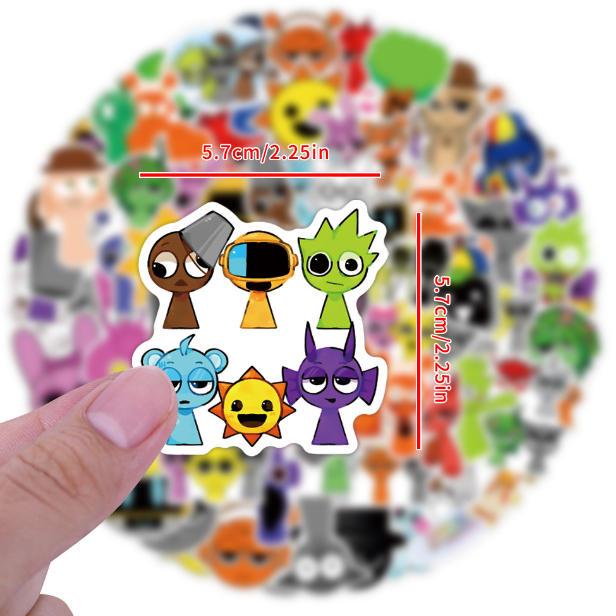 スプランキー ステッカー 110枚入 防水シール sprunki Q版 アニメ キャラクター 周辺 萌えグッズ 手帳 シール 装飾品 かわいい 漫画 DIYステッカー 人気 |  | 05