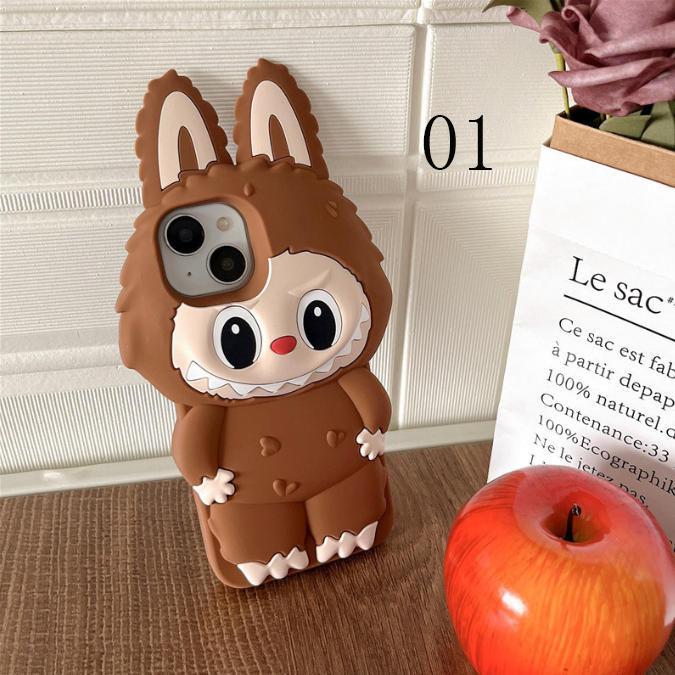 新品 ラブブ スマホケース iPhoneケース かわいい カートゥーン風 ソフトケース 落下防止 耐衝撃 多機種対応 キャラクター風 デコケース ガーリー プレゼント |  | 01