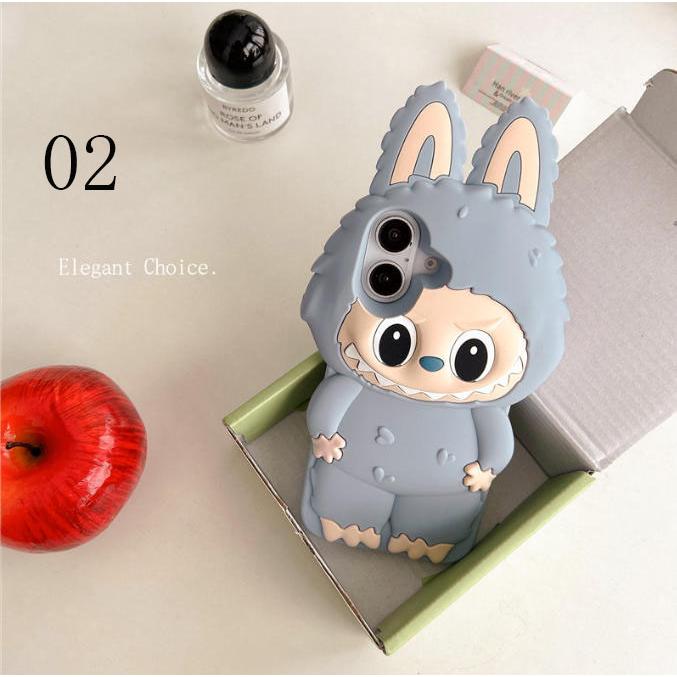 新品 ラブブ スマホケース iPhoneケース かわいい カートゥーン風 ソフトケース 落下防止 耐衝撃 多機種対応 キャラクター風 デコケース ガーリー プレゼント |  | 02