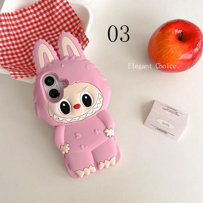 新品 ラブブ スマホケース iPhoneケース かわいい カートゥーン風 ソフトケース 落下防止 耐衝撃 多機種対応 キャラクター風 デコケース ガーリー プレゼント |  | 03