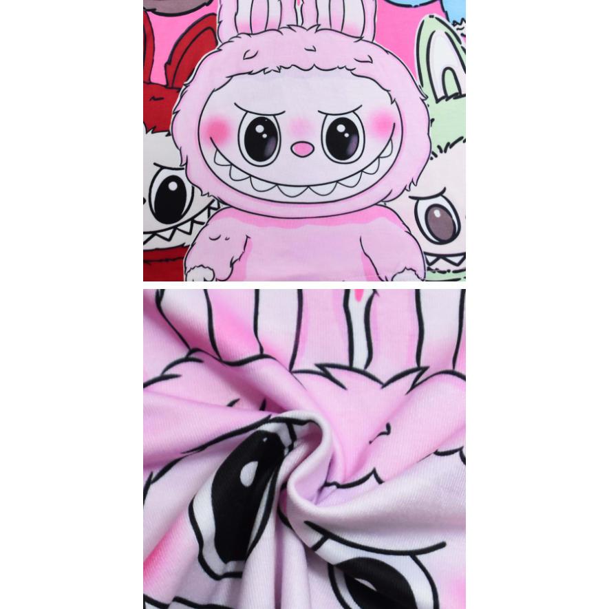 ラブブー labubu 新品 2色 春秋パジャマセット 上下セット 子供用