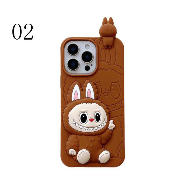 新品 ラブブ スマホケース iPhoneケース かわいい カートゥーン風 ソフトケース 落下防止 耐衝撃 多機種対応 キャラクター風 デコケース ガーリー プレゼント |  | 03