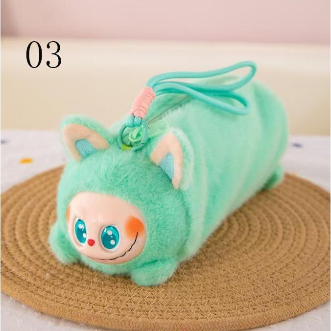 新品 Labubu ラブブ風 ぬいぐるみ ペンケース 筆入れ 文具入れ キャラ