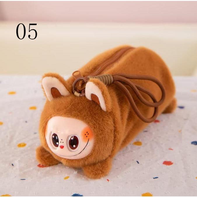 新品 Labubu ラブブ風 ぬいぐるみ ペンケース 筆入れ 文具入れ キャラ
