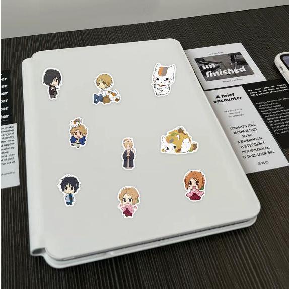 夏目友人帳 風テッカー 2PCS 100枚入 防水シール Q版 アニメ