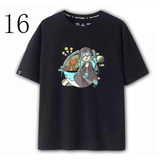 初音ミク風 Tシャツ 半袖 春夏 男女兼用 ペアルック 周辺 大人用 通気