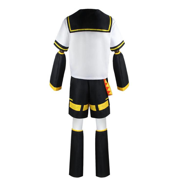 鏡音リン・レン コスプレ衣装 フルセット ウィッグ&イヤホン付属 黄黒