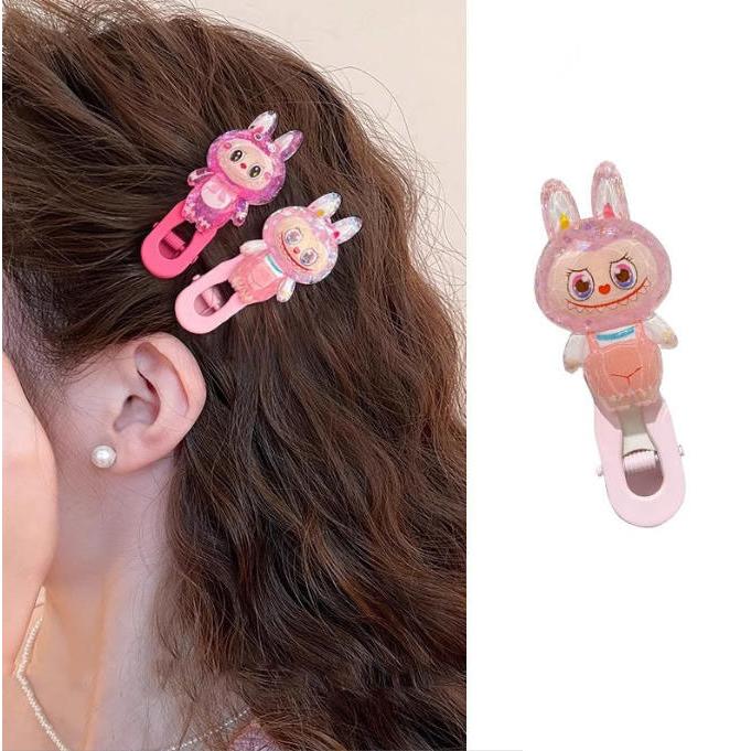 新品 5杖入Labubu ラブブ ヘアクリップ ヘアアクセサリー 髪飾り