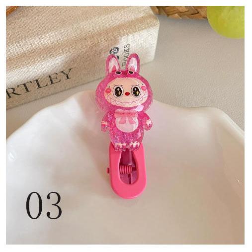 POPLAND 限定品　LABUBU ヘアクリップ ヘアピン　シュシュ　ラブブ Labubu ラブブ ヘアクリップ ヘアアクセサリー 髪飾り ぬいぐるみ