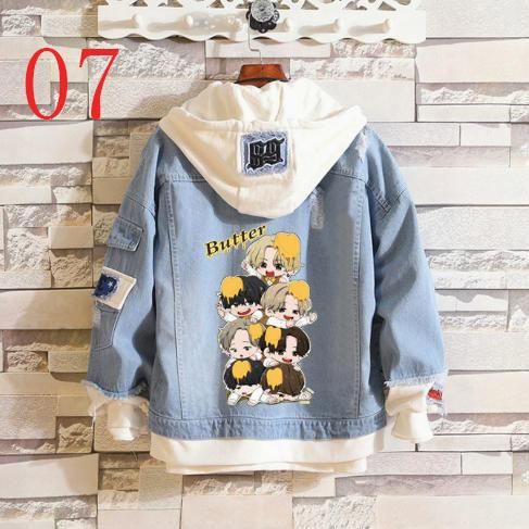 Stray Kids オーバーサイズ　パーカー デニムコートStrayKids グッズ パーカー ジャケット 長袖 原宿風