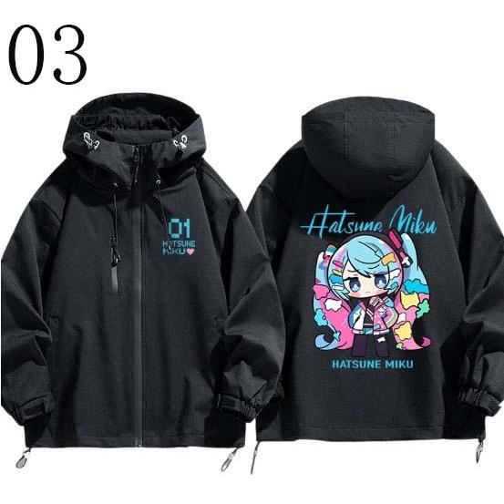 初音ミク グッズ ゲーム ジャケット 春秋 男女兼用 パーカー コート着