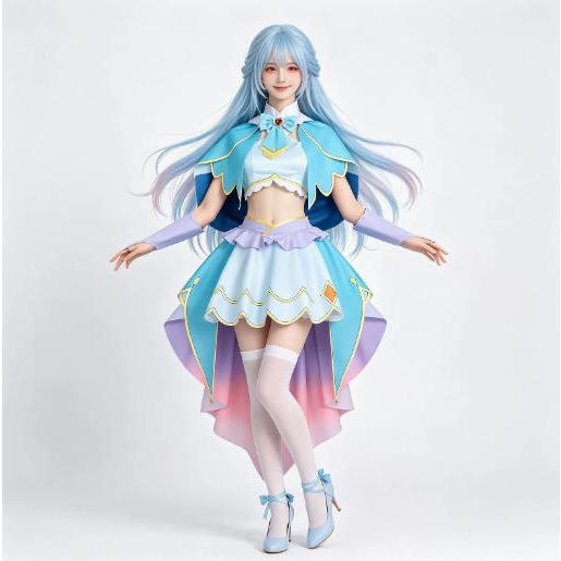 名探偵プリキュア 風 帆羽クレア コスプレ衣裝 ウィッ グ コスチューム