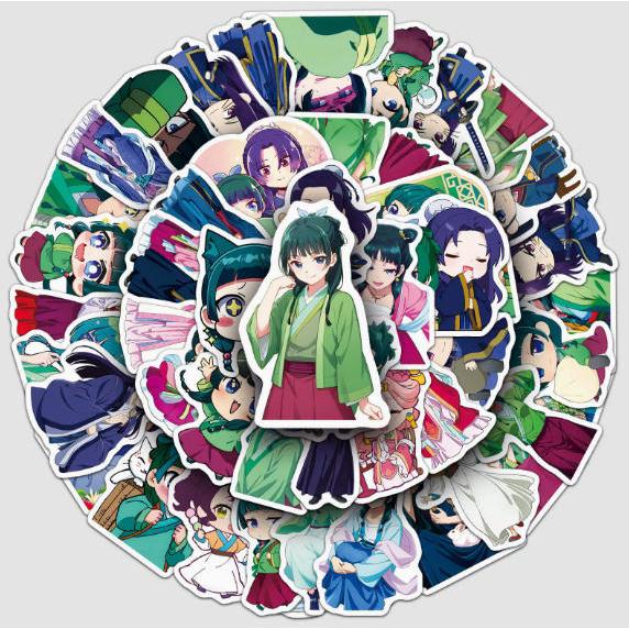 薬屋のひとりごとステッカー 2PCS 100枚入 防水シールQ版 アニメ