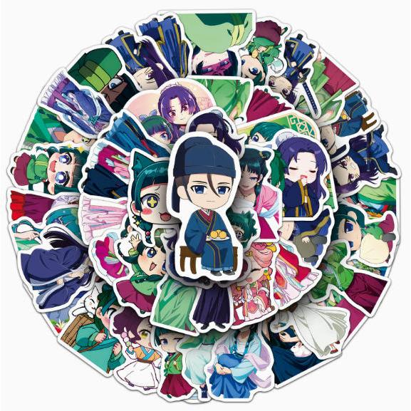 薬屋のひとりごとステッカー 2PCS 100枚入 防水シールQ版 アニメ