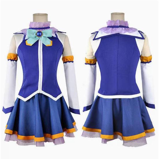 この素晴らしい世界に祝福を！ アクア コスプレ衣装 ウィッグ 靴