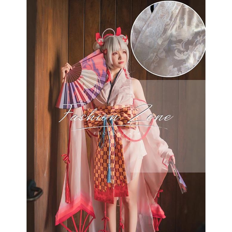 陰陽師 風 SSR 不知火 コスプレ衣装 着物 ウィッグ 下駄 扇子 cosplay