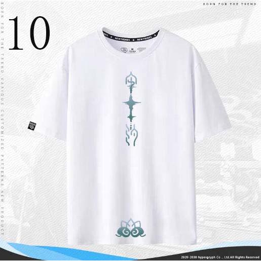 子供服  大人服 鳴潮 Wuthering Waves インシー 共鳴者 コラボ半袖 T シャツ 綿 夏用ルーズトップス ゲームグッズ |  | 10