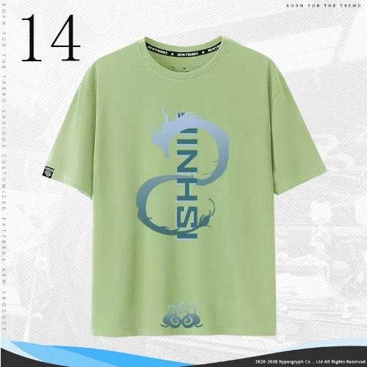 子供服  大人服 鳴潮 Wuthering Waves インシー 共鳴者 コラボ半袖 T シャツ 綿 夏用ルーズトップス ゲームグッズ |  | 14