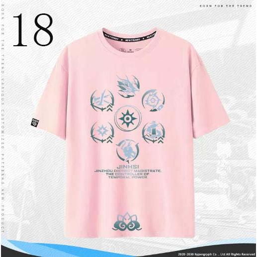 子供服  大人服 鳴潮 Wuthering Waves インシー 共鳴者 コラボ半袖 T シャツ 綿 夏用ルーズトップス ゲームグッズ |  | 18