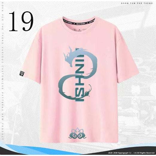 子供服  大人服 鳴潮 Wuthering Waves インシー 共鳴者 コラボ半袖 T シャツ 綿 夏用ルーズトップス ゲームグッズ |  | 19
