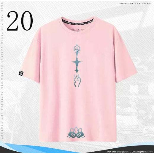 子供服  大人服 鳴潮 Wuthering Waves インシー 共鳴者 コラボ半袖 T シャツ 綿 夏用ルーズトップス ゲームグッズ |  | 20