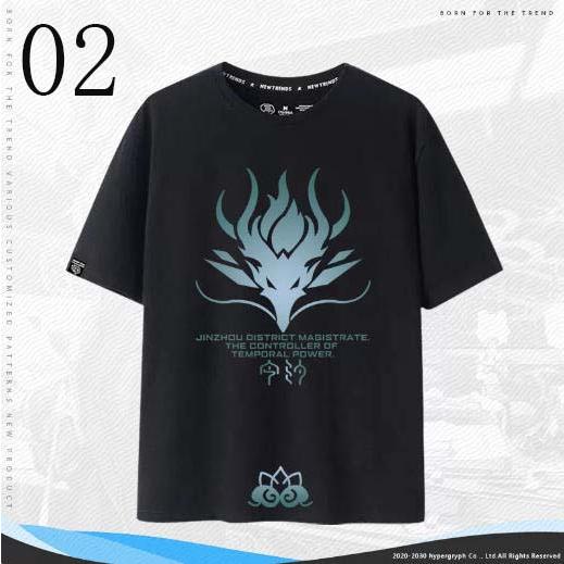 子供服  大人服 鳴潮 Wuthering Waves インシー 共鳴者 コラボ半袖 T シャツ 綿 夏用ルーズトップス ゲームグッズ |  | 02
