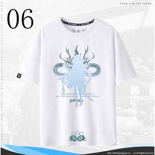 子供服  大人服 鳴潮 Wuthering Waves インシー 共鳴者 コラボ半袖 T シャツ 綿 夏用ルーズトップス ゲームグッズ |  | 06