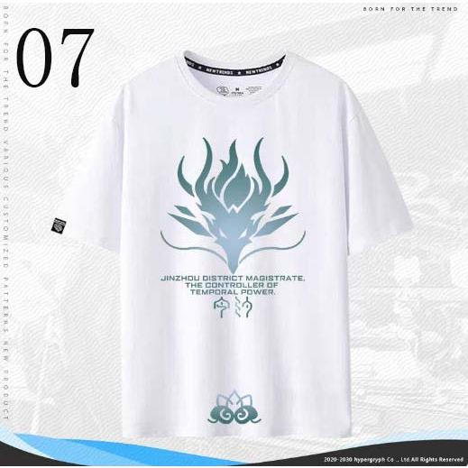 子供服  大人服 鳴潮 Wuthering Waves インシー 共鳴者 コラボ半袖 T シャツ 綿 夏用ルーズトップス ゲームグッズ |  | 07
